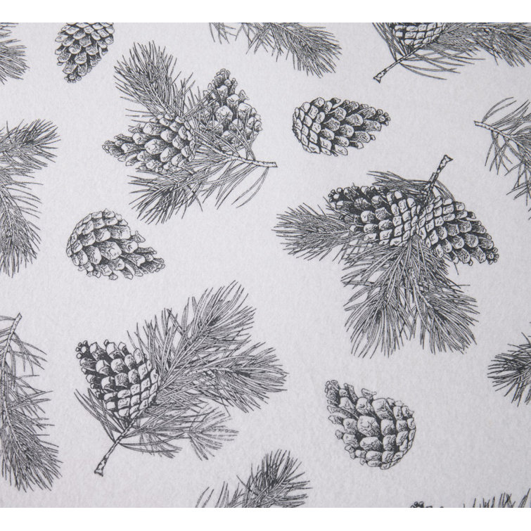 New Season Naturally Yours Flannel Printed Pine Cones Piece Comforter